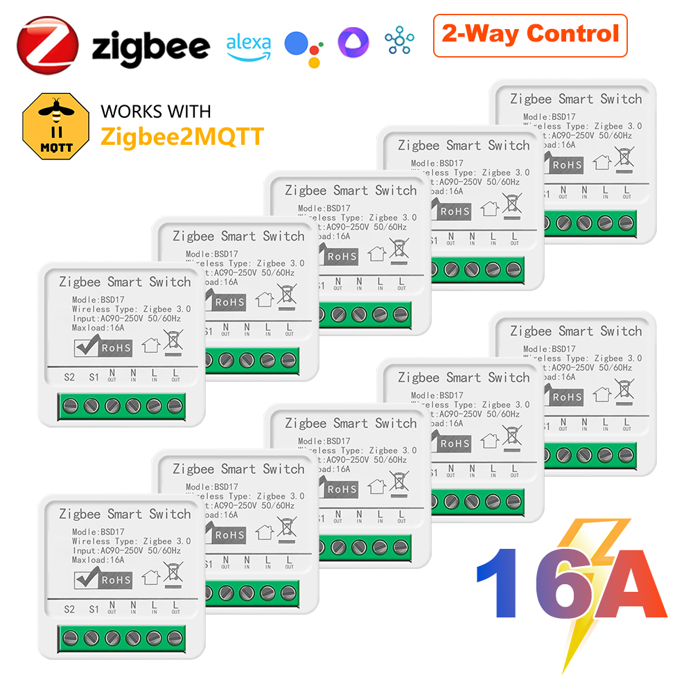 Home Automation Diy - 16A ZigBee3.0 Akıllı Işık Anahtarı, Ev