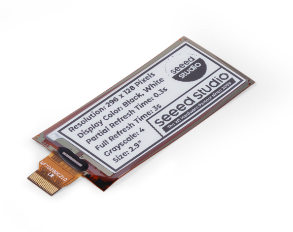 Display Epaper 2.9 - 104990852 2.9 inç Esnek Tek Renkli