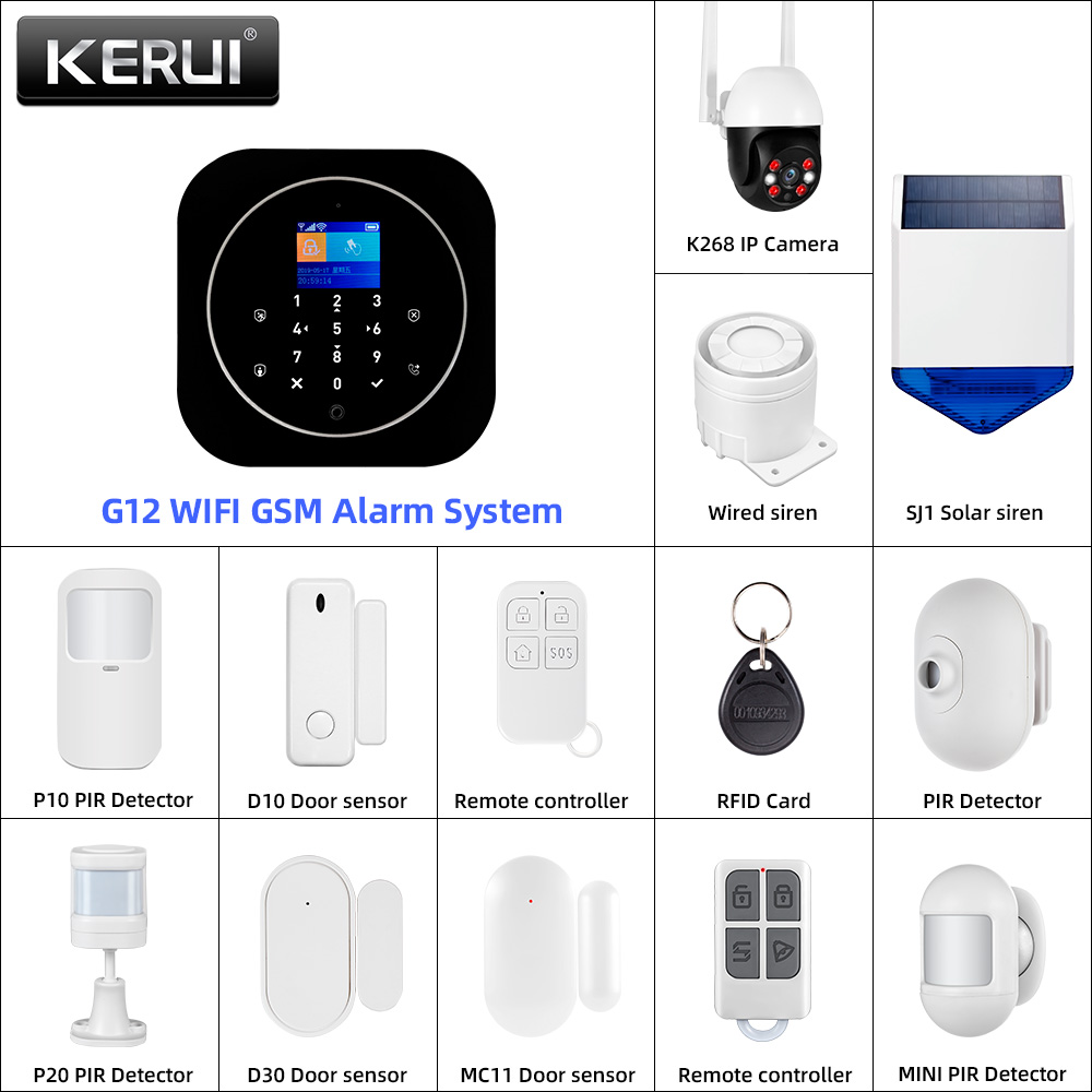 KERUI G12 2G Wifi Kablosuz Ev  - Home Automation Diy incelemesi ve fiyatı