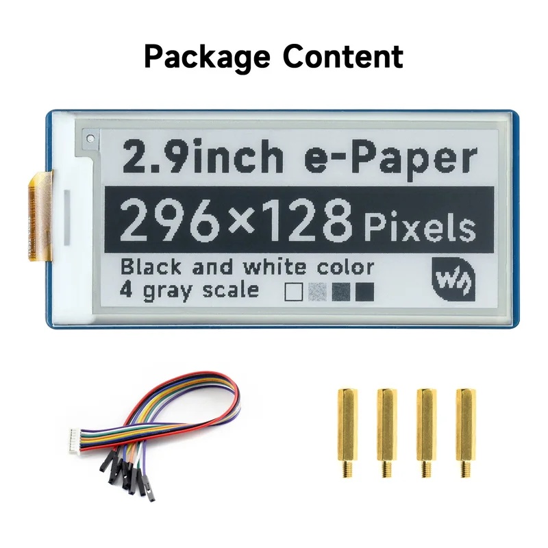 Raspberry Pi Pico için 2.9 inç - Display Epaper 2.9 incelemesi ve fiyatı