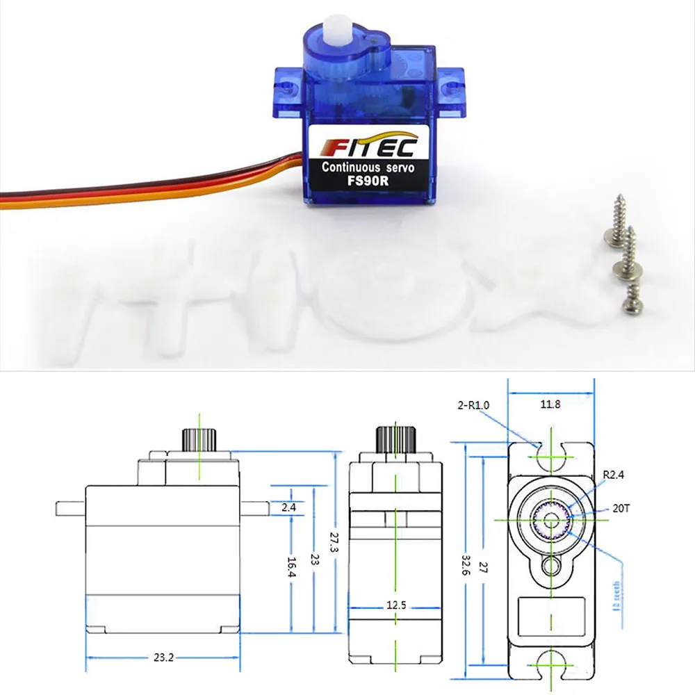 Feetech Mini FS90R Mikro Servo - Diy Automation Projects incelemesi ve fiyatı